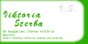 viktoria sterba business card